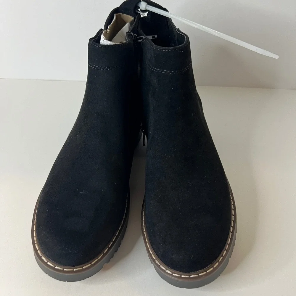 Womens Sonoma Ortholite Eco‎ Comfort Booties Vegan Suede Black 8 NWT